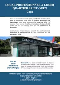Local à louer 31,1m2 cabinet médical / para médical