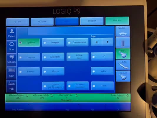 Echographe logiq p9 ge reconditionné