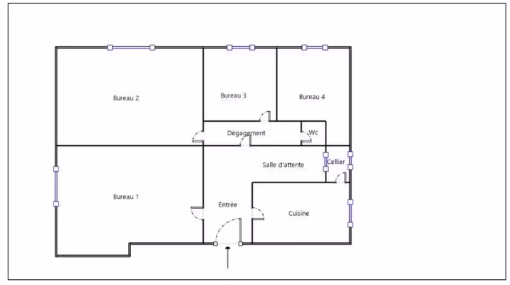 Location bureau 18,5m2 lundi/jeudi/vendredi/dimanche bas montmorency